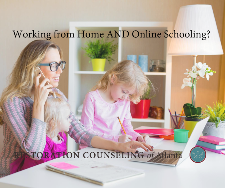 Working from Home and Online Schooling? Restoration Counseling of Atlanta