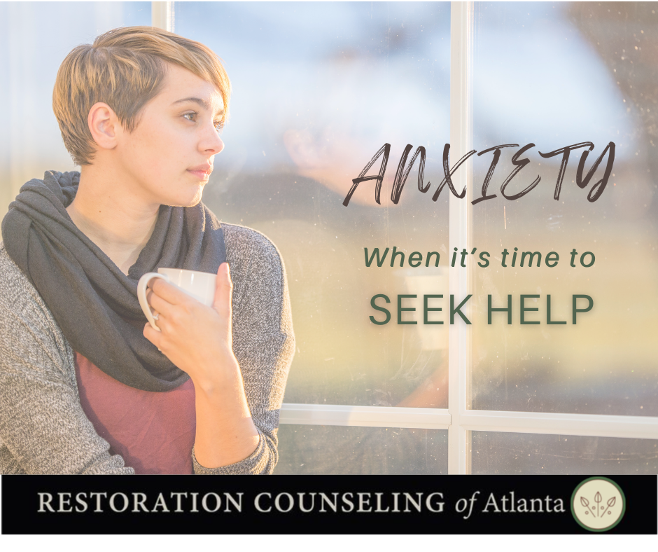 Get Christian counseling for anxiety at Restoration Counseling of Atlanta